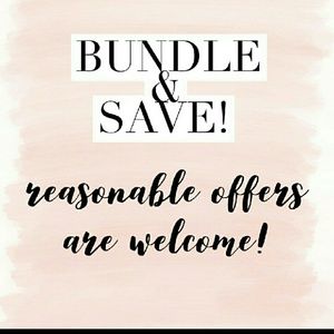 Bundle and save no offer unreasonable!! 😉😊